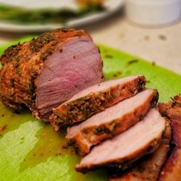 Sliced pork tenderloin