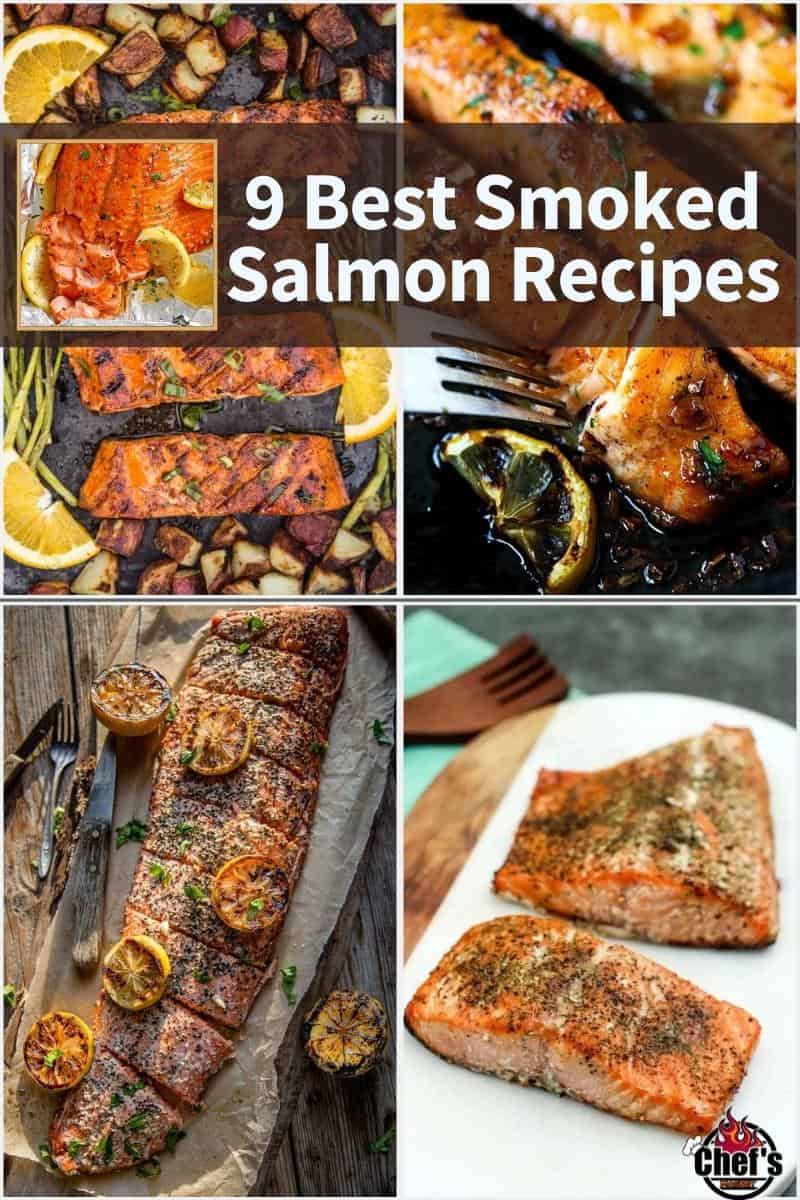 Four smoked salmon dishes