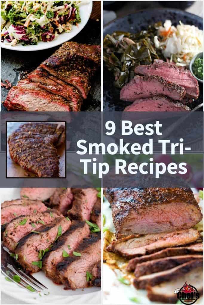 Various grilled and smoked tri-tip roasts Pinterest Pin