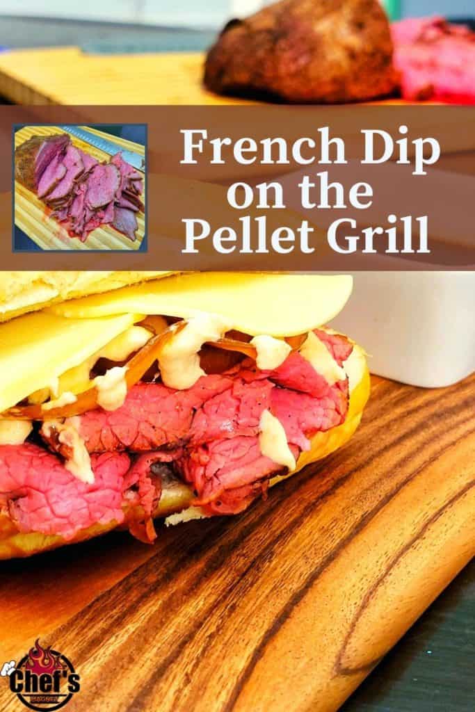 French Dip on the pellet grill Pinterest Pin