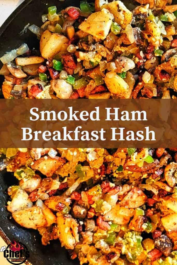 Smoked Ham Breakfast Hash Pinterest Pin