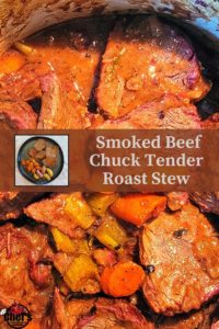 smoked beef chuck tender roast Pinterest pin recipe 